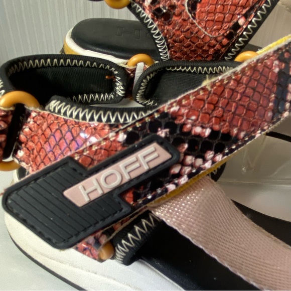 Hoff Women's Pink & Metallic Multicolor Island Seychelles Comfort Sandal 9 EU 40 - Picture 6 of 10